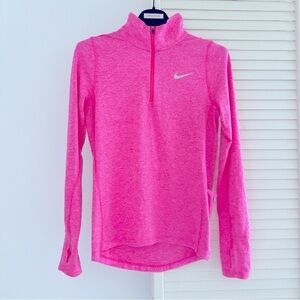 NIKE ELEMENT QUARTER ZIP PULLOVER TOP SHIRT XS BRIGHT PINK RUNNING GOLF WORKOUT